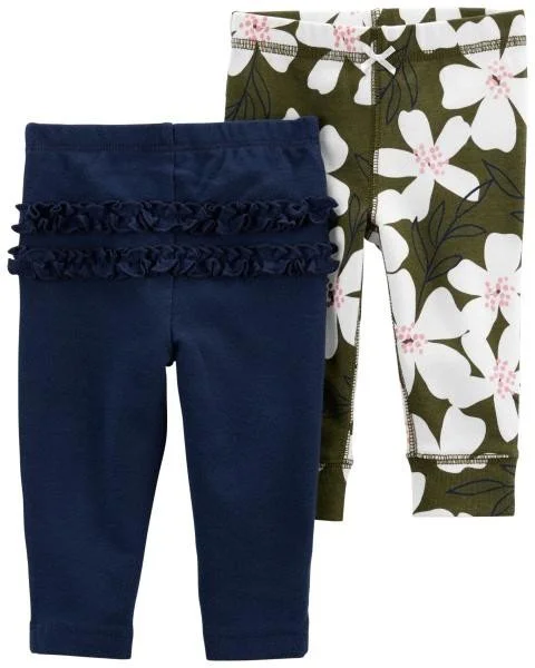 Carter's Set 2 piese Pantaloni Flori