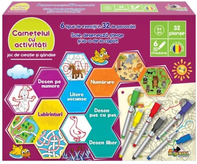 image for Joc de creatie si gandire Noriel Carnetelul cu activitati foto