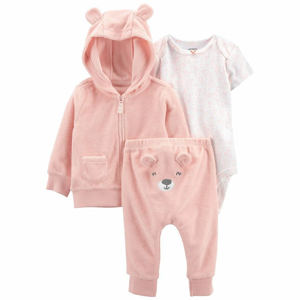 Carter's Set 3 piese Hanorac, body si pantaloni Ursulet foto