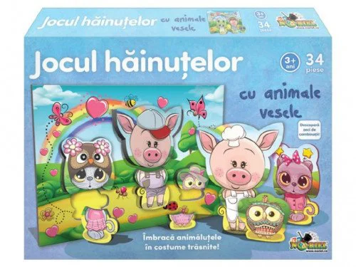 Joc educativ Noriel Jocul hainutelor cu animale vesele