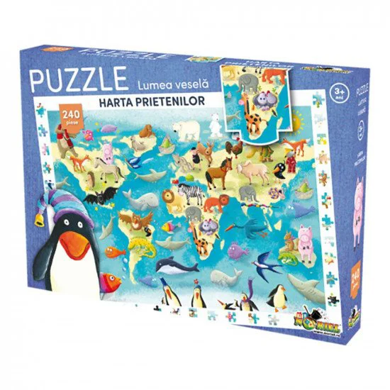 Puzzle Noriel Harta prietenilor 2017 (240 piese)