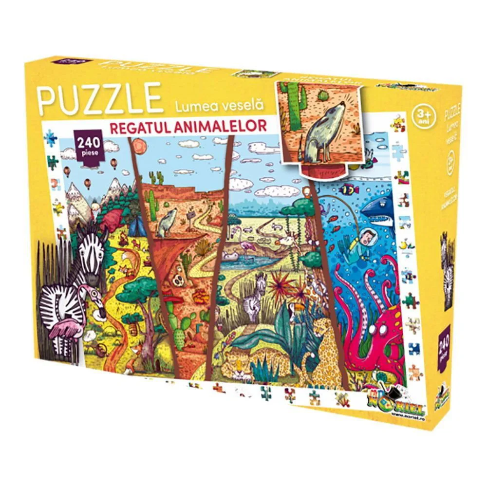 Puzzle Noriel Regatul animalelor 2017 (240 piese)