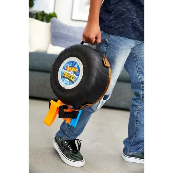 Set de joaca Hot Wheels Pista Cascadoriilor in Anvelopa Seria Monster Trucks foto