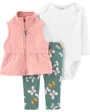 Carter's Set 3 piese Vesta, body si pantaloni Fluturi foto