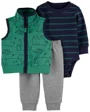Carter's Set 3 piese Vesta, body si pantaloni Urs foto
