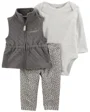 Carter's Set 3 piese Vesta, body si pantaloni Pisica