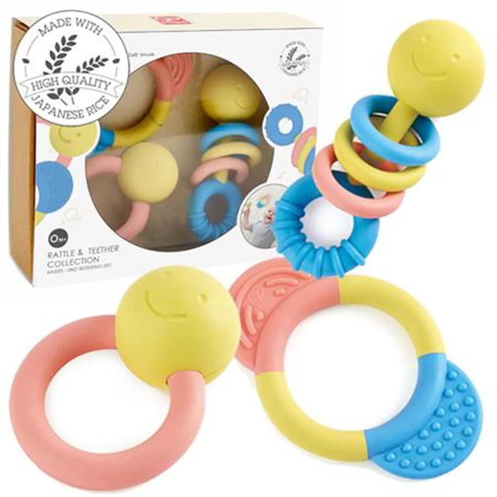 image for Set de zornaitoare cu inele gingivale Hape Rattle & Teether Collection foto