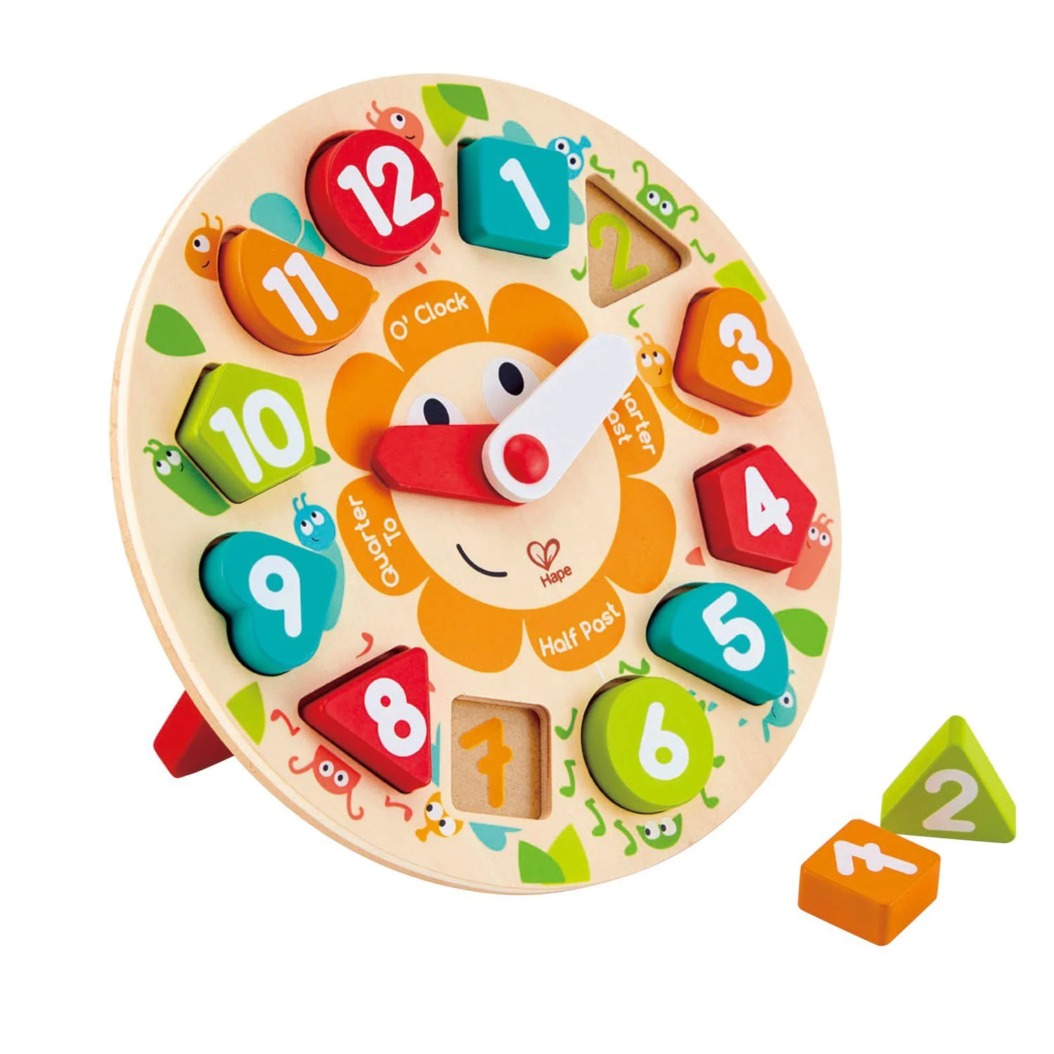 image for Развивающий пазл Счастливые часы Chunky Hape foto