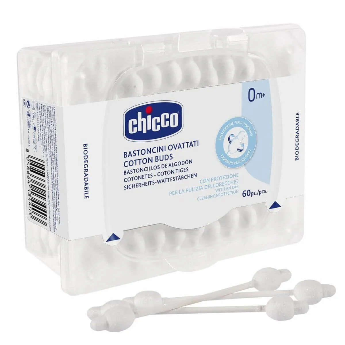 Ватные палочки Chicco, 60 шт.