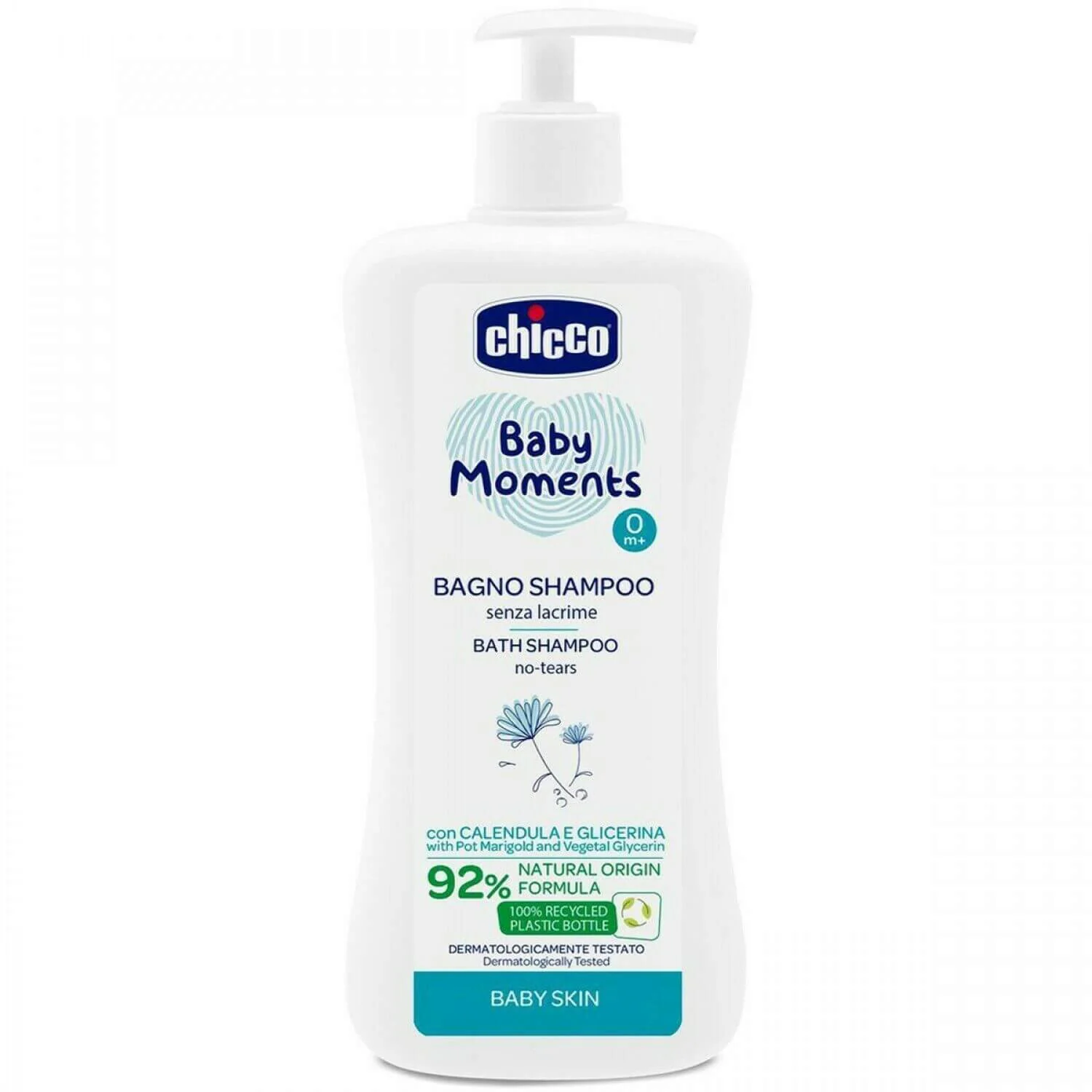 image for Gel de dus si sampon Chicco Baby Moments, 500 ml foto