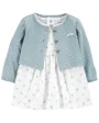 Carter's Set 2 piese Rochita si cardigan Flori foto