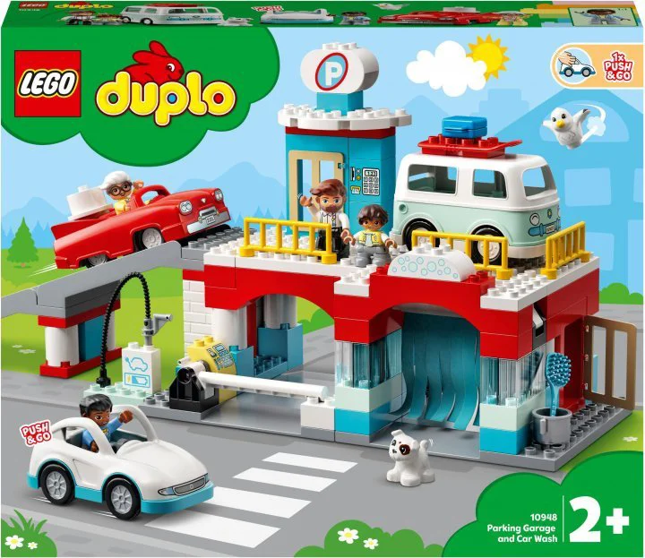 LEGO Duplo Town Parking Garage and Car Wash foto