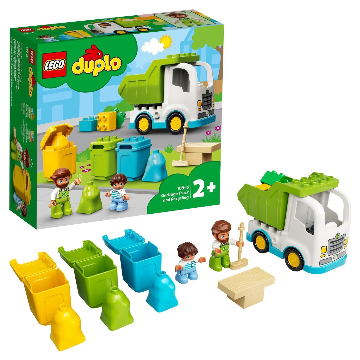 Lego Duplo Town Мусоровоз и контейнеры для раздельного сбора мусора foto