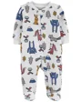 Carter's Pijama cu fermoar reversibil Animalute foto