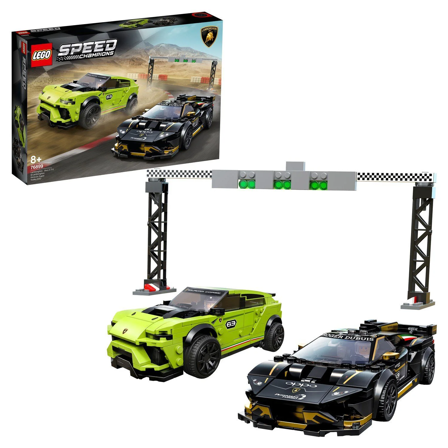 LEGO Speed Champions Lamborghini Urus ST X & Lamborghini Huracan Super Trofeo EVO foto
