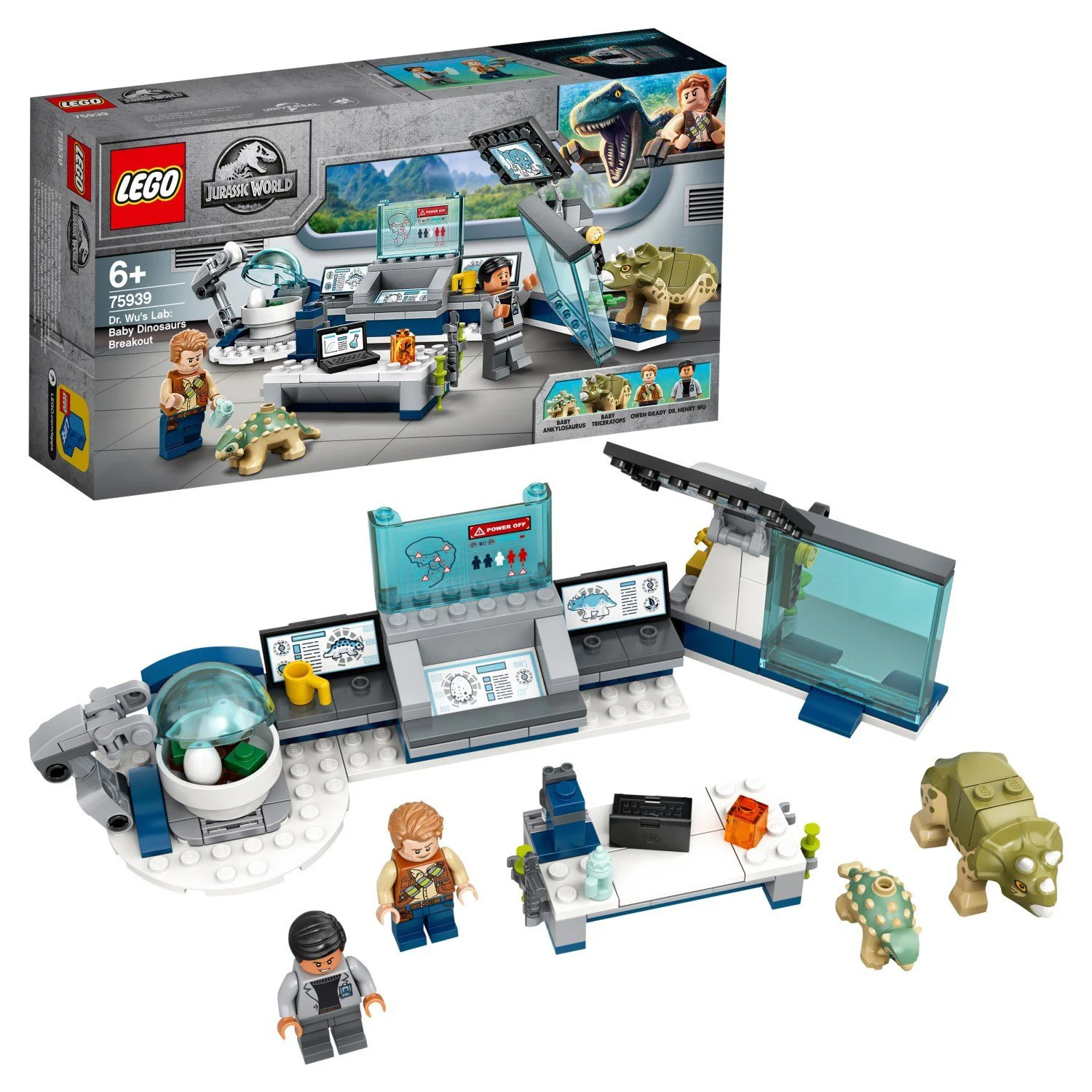 LEGO Jurassic World Dr. Wu's Lab: Baby Dinosaurs Breakout foto
