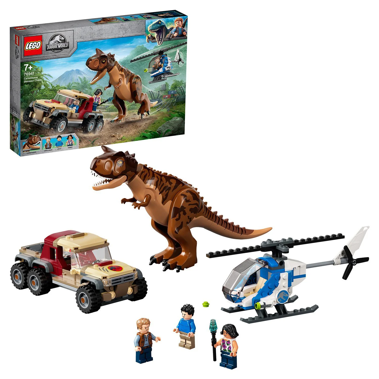 Lego Jurassic World Carnotaurus Dinosaur Chase foto
