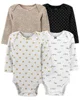 Carter's Set 4 piese bebelus Body Animal Print foto