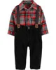 Carter's Set 3 piese Body tip camasa, pantaloni si bretele foto