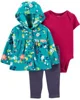 Carter's Set 3 piese Hanorac cu flori, pantaloni si body foto