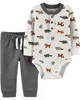 Carter's Set 2 piese Pantaloni si body Castor foto