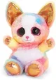 Jucarie moale Animotsu Chihuahua Roz-Auriu, 15 cm foto