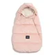 Husa De Iarna Pentru Carucior La Millou - Baby - Velvet Collection - Powder Pink