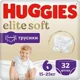 Трусики Huggies Elite Soft Mega 6 (15-25 кг), 32 шт. foto