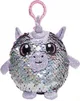 Jucarie moale cu paiete Shimmeez Visatorul Unicorn, 9 cm foto