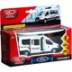Masina cu inertie Technopark Ford Transit Politia (alb, 1:32) foto