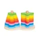 Jucarie de lemn Hape "Double Rainbow Stacker"