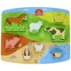 Puzzle din lemn Hape Animalele de la ferma foto