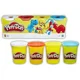 Набор пластилина Классические цвета Hasbro Play-Doh, 4 коробок, ассортимент foto