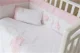Aparator de patut Specialbaby Luli roz pe 4 laturi (Pentru patut de 120*60 cm)
