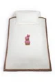 Set lenjerie de patut Specialbaby Gigi roz din 3 piese (Pentru patut de 120*60 cm)