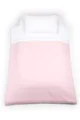 Set lenjerie de patut Specialbaby Sofia roz din 3 piese (Pentru patut de 120*60 cm)