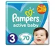 Подгузники Pampers Active Baby 3 Midi (6-10 кг), 70 шт.