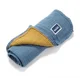 Plapuma din bumbac La Millou Biscuit Collection - Navy & Honey , 100x100 cm foto