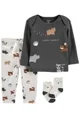 Carter's Set 3 piese Bluza, pantaloni si sosete Animale foto