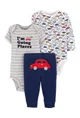 Carter's Set 3 piese Pantaloni si 2 body Masina foto