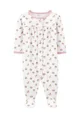 Carter's Pijama alba cu Flori foto