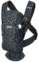 Анатомический мультифункциональный рюкзак-кенгуру BabyBjorn Mini Anthracite/Leopard, 3D Mesh