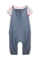 Carter's Set 2 piese Tricou roz si salopeta foto