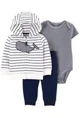 Carter's Set 3 piese Hanorac, pantaloni si body Balena foto