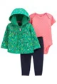 Carter's Set 3 piese Hanorac, body si pantaloni Flori foto