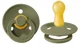 Suzeta rotunda BIBS Olive din latex (6-18 luni) foto