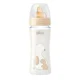 Бутылочка стеклянная Chicco Original Touch Girl с латексной соской (0+ мес.), 240 мл