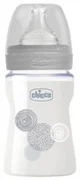 Biberon din sticla Chicco cu tetina din silicon, 150 ml foto