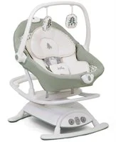 Leagan si balansoar rotativ 2 in 1 Joie Sansa Wild Island cu conectare la priza