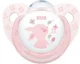 Suzeta NUK Baby Rose din silicon in cutie (0-6 luni) foto
